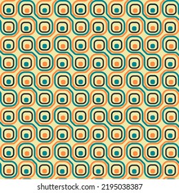 Vector de líneas onduladas sin fisuras trinchet patrones En color verde anaranjado y amarillo fondo abstracto. Ideal para ropa, vestidos, ropa de cama, papel, mantas y productos textiles. Ilustración vectorial.
