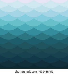 Vector seamless wavy pattern. Abstract geometric background