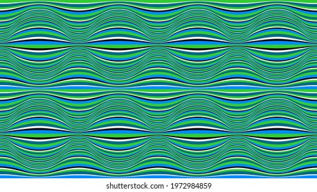 Vector seamless wavy texture consisting of horizontal, zigzag stripes.