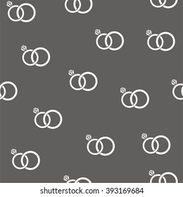 vector seamless wedding rings background