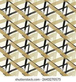 Vector Seamless White to Black Color Transition Triangle Halftone Gradient Pattern. Abstract geometric background design

