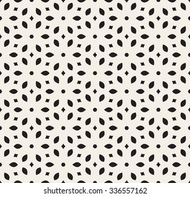 Vector Seamless White  Geometric Simple Floral Petal Pattern Abstract Background