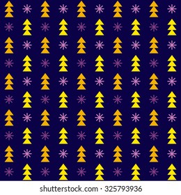 Vector seamless winter Christmas and New Year background
