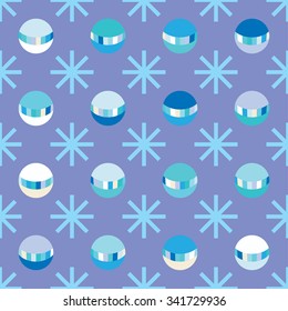 Vector seamless winter Christmas and New Year background