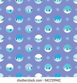 Vector seamless winter Christmas and New Year background