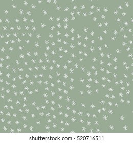 Vector Seamless Winter Pattern Background with Snowflakes on color Background. Can be used for textile, parer, scrapbooking, wrapping, web and print design