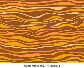 Vector seamless yellow gold caramel stripes background