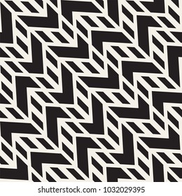 Vector seamless zigzag line pattern. Abstract stylish geometric background. Repeating lattice background