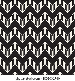 Vector seamless zigzag line pattern. Abstract stylish geometric background. Repeating lattice background