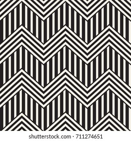 Vector seamless zigzag line pattern. Abstract stylish geometric background. Repeating lattice background