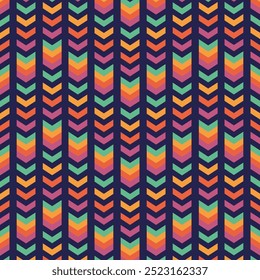 Vector seamless zigzag pattern. Abstract geometric seamless pattern in vector illustration
