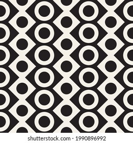 Vector seamless zigzag pattern. Modern stylish abstract texture. Repeating geometric lines from circular elements