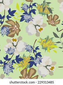 Vector Seamples Floral Pattern