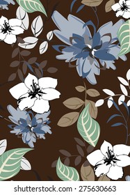 Vector seamples flower pattern texture
