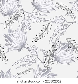 Vector Seamples Pattern Floral