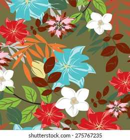 Vector Seamples Pattern Floral 