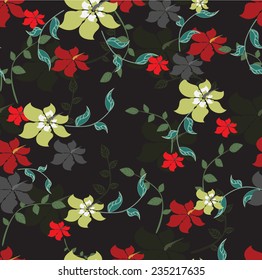 Vector Seamples  Pattern Flowers Floral Texture 