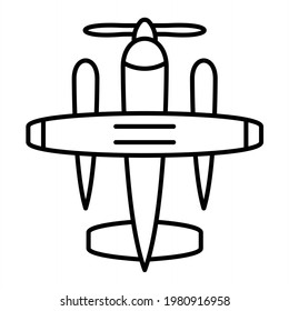 Vektorsymbol-Design des Flugzeugmusters
