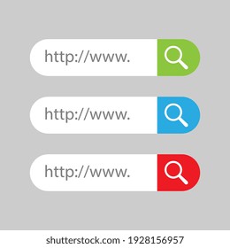 Vector Search Bar User Interface Graphic