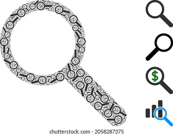 Vector search collage is organized from scattered recursive search elements. Recursive collage from search.