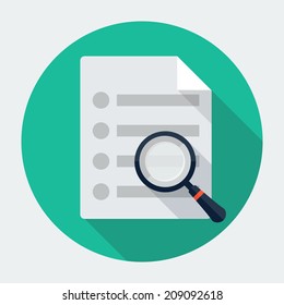 Vector search document icon