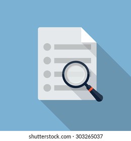 Vector search document icon