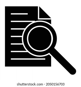  Vector Search File Glyph Icon Design
