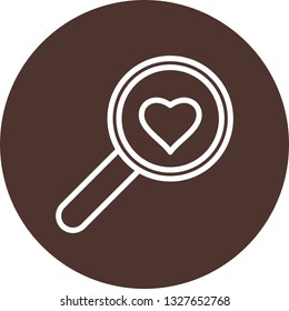 Vector Search Heart Icon
