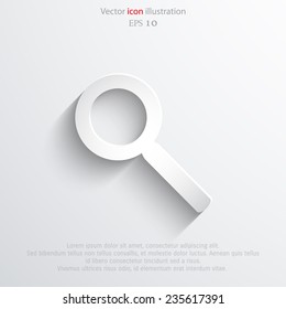 Vector search icon background. Eps 10 vector illustration.
