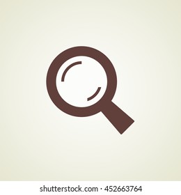 Vector Search  icon. For business / Research Information / web / Looking. Abstract symbol. Vector illustration