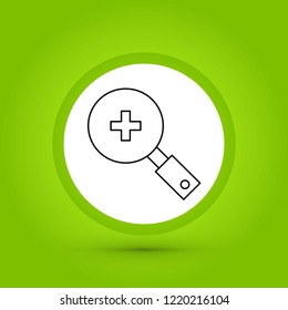 vector search icon in creative design with elements for mobile 