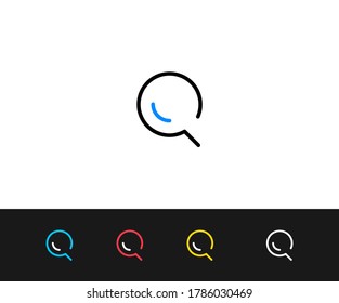 Vektorsuche Symbol. Hochwertiges Grafikdesign. Moderne Schilder, Umrisssymbole, einfache dünne Linien-Symbole für Websites, Webdesign, mobile App, Infografiken - Bearbeitbarer Stroke