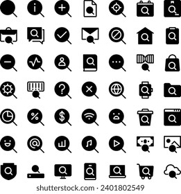 Vector of Search Icon Set. Perfect for user interface, new application.
