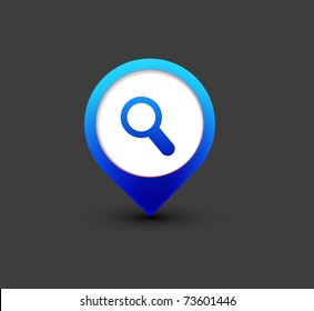 vector search icon web design element.