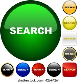 Vector search icons. Vector set.