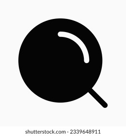 Vector search magnifier scan icon. Black, white background. Perfect for app and web interfaces, infographics, presentations, marketing, etc.
