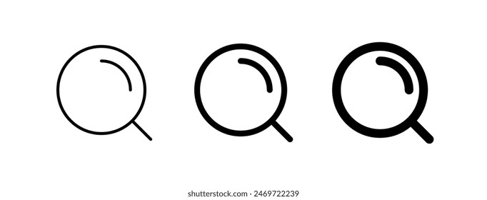 Vector search magnifier scan icon. Perfect for app and web interfaces, infographics, presentations, marketing, etc.