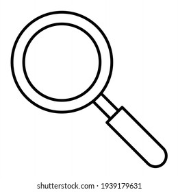 Vector Search Outline Icon Design
