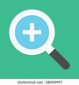 Vector Search and Plus Sign Icon