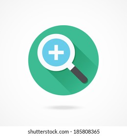 Vector Search and Plus Sign Icon