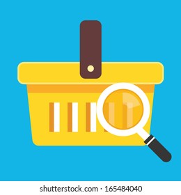 Vector Search Shopping Cart Icon