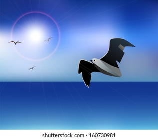 Vector seascape.