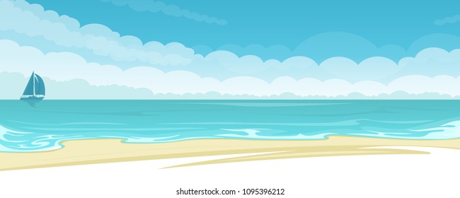 Vector seascape background