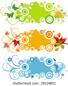 Vector season banners