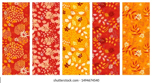 vector season endless scene pattern for social organization stories color colour brown plant tree vegetation nature star jungle landscape forest vine season background scene natural yellow red earth f
