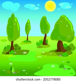Vector of the season of the year spring