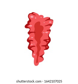 Vector seaweed icon isolated on whire. Sea underwater marine plant.