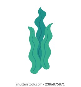 Vector seaweed plant symbol cartoon illustration vector.