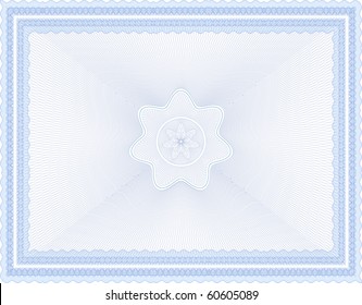 Vector Secure Background Blank Certificate Stock Vector (Royalty Free ...