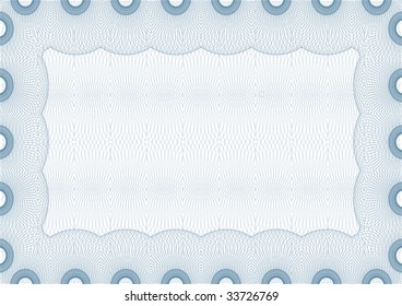 vector secure blank certificate template